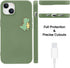 JOYLAND Dinosaur Couple Phone Case for iPhone 13,Green Liquid Silicone Couple Phone Case Luxury Girly Case,Fashionable Soft Gel Rubber Full-Body P...