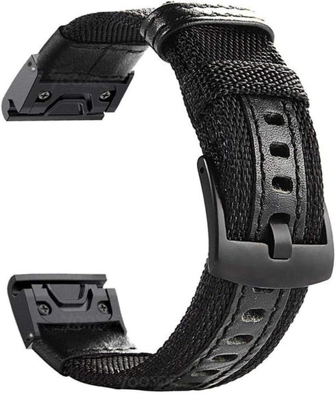 Fenix 5/Fenix 6 Watch Band, 22mm Quick Easy Fit Nylon Durable Wristband Strap for Garmin Fenix 5/5 Plus,Fenix 6,Instinct,Quatix 5, MARQ,Forerunner...