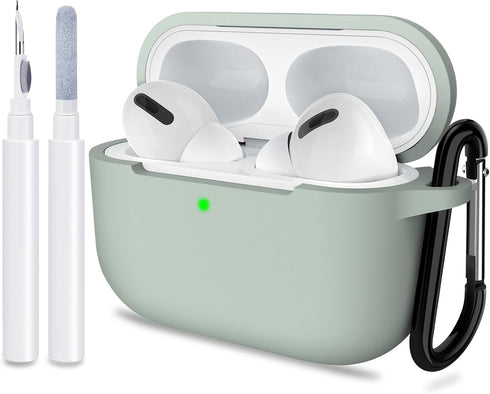 ATUAT for AirPods Pro 1st/2nd Generation Case Cover, Protective Silicone Skin Accessories with Keychain for Women Men for Apple AirPods Pro 2019/2...