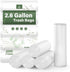 Jaoul Small Garbage Bags 2.6 Gallon, Bathroom Garbage Bags, Tear & Leak Resistant Trash Can Liners, Mini Trash Bags, White, 100 Counts...