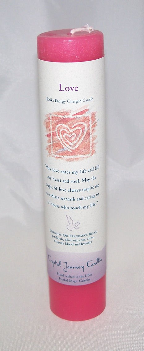 CRYSTAL JOURNEY Candle Pillar Love, 1 EA...