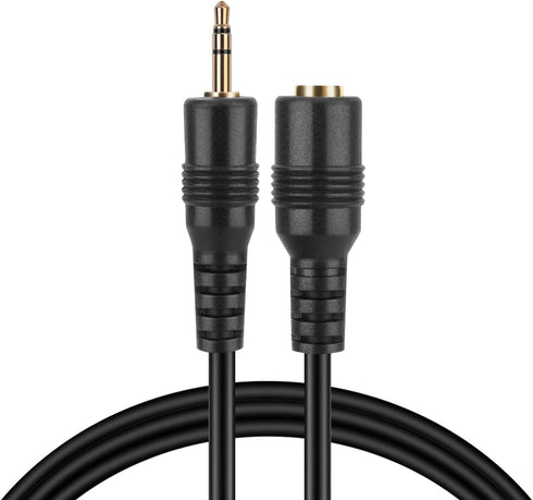 TNP 2.5mm Extension Cable (3 Feet) - Male to Female Adapter Extender Stereo Audio Sub Mini Subminiature Jack Adapter Wire Cord Plug Connector for ...