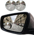 Round Blind Spot Car Mirror - 2" Frameless HD Glass Convex Mirror - 360 Degree Wide Angle Rear View Mirror Side Mirror with Adjustable Stick for C...