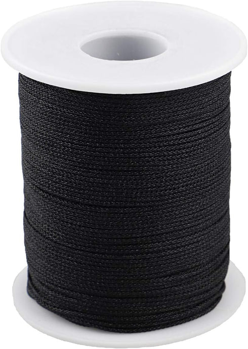 Nylon Thread Twine for Gardening Braided Bracelets DIY Crafts (1mm-394feet, Black)...