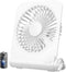 EasyAcc Small Powerful Desk Fan, 2000 Rechargeable Battery Fan - Fuly Foldable, Strong Wind, 4 Speeds - USB C Fan for Home, Travel, Cruise, Sporti...