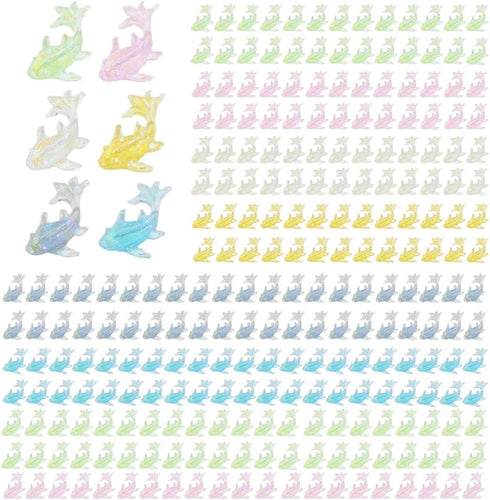 250 PCS Cute Mini Goldfish Resin Figurine Crafts Flatback Cabochon Ornament Jewelry Making Accessories...