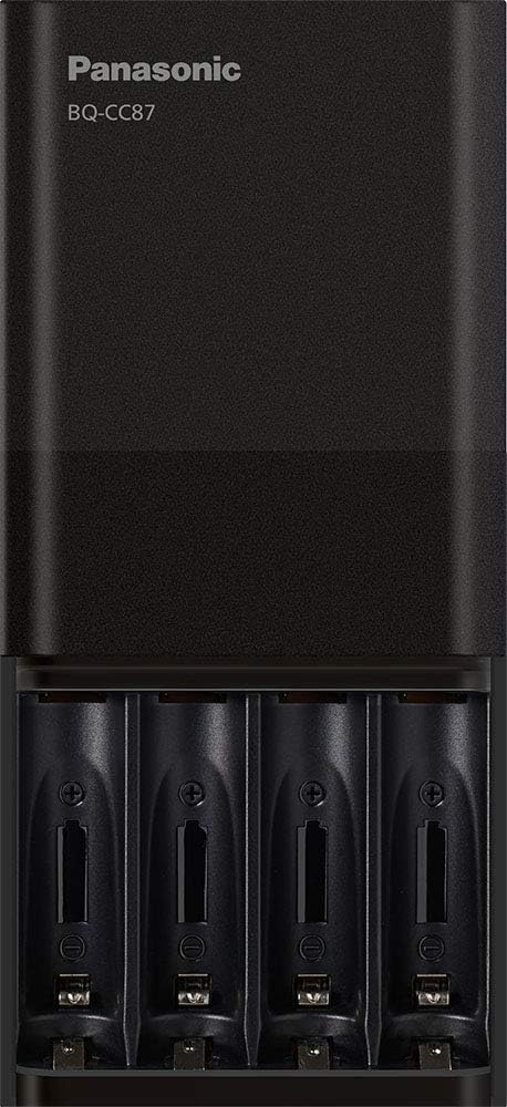Panasonic BQ-CC87AKBBA eneloop pro Advanced Individual Battery Charger with Portable Charging Technology, Black......
