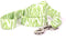 Yellow Dog Design Standard Lead, Zebra Green, 3/4" x 60" (5 ft.)...