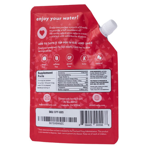 Everly Belly Health Probiotic Supplement - Sugar-Free, Zero Calorie, Keto-Friendly Water Flavoring & Enhancer - Fruit Punch, Natural Sweeteners St...