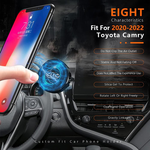 Car Phone Holder fit for Toyota Camry 2020-2023 Strong Magnetic Phone Mount 360 °Rotation Adjustable Car Air Vent,Auto Dashboard Cell Phone Mount ...