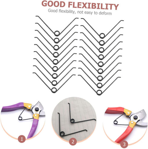 25pcs Garden Shears Spring Small Replacement Spring Pruning Shears Springs V-shape Springs for Pruner Trimmers Metal Shears Springs for Trimmer St...