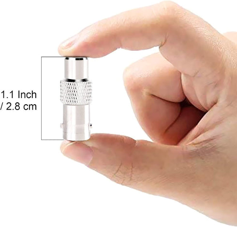 BNC Female to RCA Female Coupler Adapter Connector for CCTV Security Surveillance Systems (Pack of 10)...