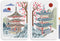 2pcs Japanese Zen Temple Stencil 11.7×8.3inch Large Japanese Style Temples Stencil with Paint Brush Sacred Pagoda Drawing Template for Wood Walls ...