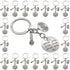 20PCS Microphone Keychian Musical Instrument Keychain Inspirational Gift Music Lover Gift Appreciation Gifts for Music Teacher Student Musicians E...