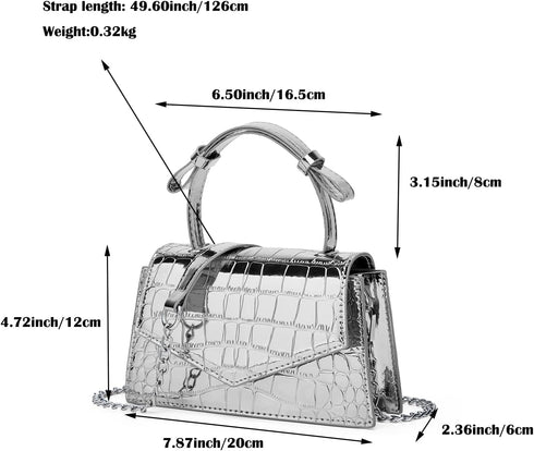 Crossbody Bags Silver Bag Y2K Evening Bags Tote Bag for Women Handbags for Women Hobo Bags Shoulder Bags Satchels 2024...