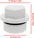 -PPR Hose Cap Garden Hose Plug Sprinkler Cap Pipe Accessories 3/4 Inch Plastic White Hose Cap -4PCS...