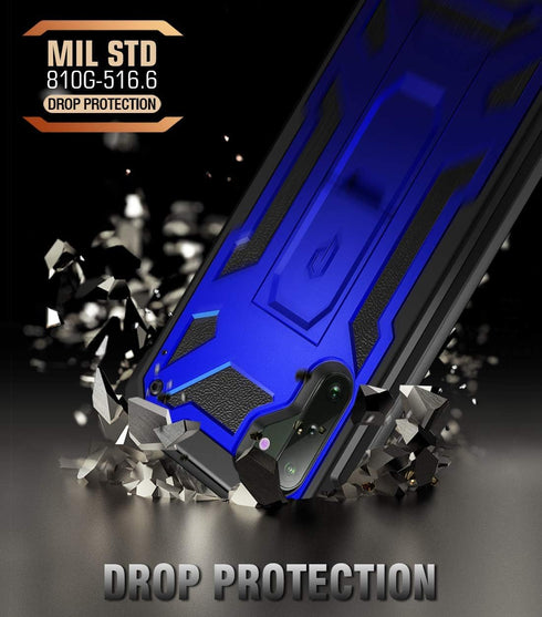 Poetic Spartan Series Designed for Samsung Galaxy Note 10, Full-Body Rugged Dual-Layer Metallic Color Accent with Premium Leather Texture Shockpro...