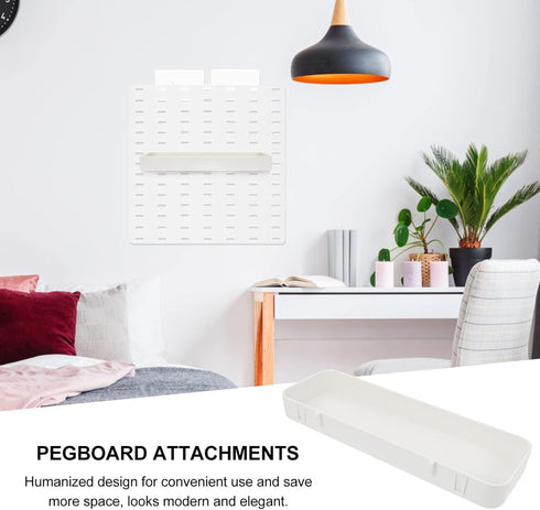iplusmile Pegboard Bins Plastic Pegboard Parts Storage Box with Hook Pegboard Accessories for Organizing Hardware Attachments Craft Room Tool Shed...
