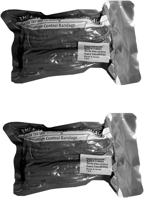 First Aid Israeli Emergency Bandage 4" 2 Pack...