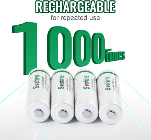 AA Rechargeable Battery - 1.2V 2000mAh Low-self Discharge Double aa Battery Rechargeable for Remote Controllers, Toys, Flashlight, Mouses...