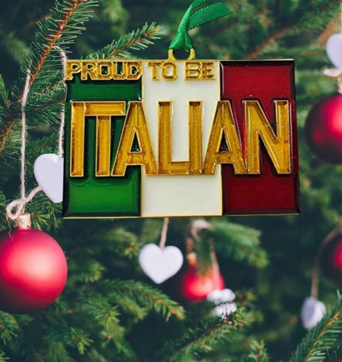 Proud to be Italian Ornament Italy Christmas Tree Holiday Decoration...