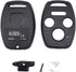 3+1 Buttons Replacement Key Fob Cover Case fit for Honda 2003-2012 Accord 2006-2013 Civic EX 2009-2015 Pilot 2005-2006 CR-V Ridgeline Odyssey Keyl...