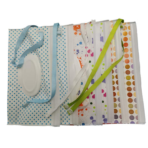 6 Pack Portable Wet Wipe Pouch Dispenser,Reusable & Refillable Portable Baby Lightweight Wipes Holder Case,Handy & Eco Friendly Travel Wipes Bag (...