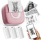 Mini Printer Sticker Thermal Printer with 3 Rolls Paper, Bluetooth Portable Phone Printer,Study Printer for Pictures, Photos, Journals, DIY, Compa...