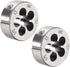 uxcell 1/2-13 UNC Round Die, Machine Thread Right Hand Threading Die, Alloy Tool Steel Screw Thread Cutting Die, 2pcs...