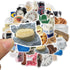 50PCS Ins Dessert Stickers, Ice Cream Cookies Food Vsco Aesthetic Boho Stickers, Vinyl Scrapbook Sticker Pack for Junk Journal Water Bottles Lapto...