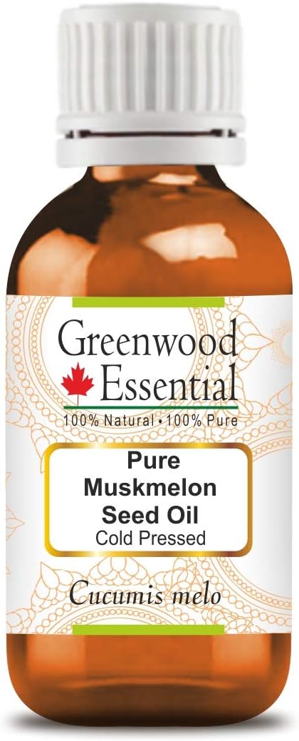 Pure Muskmelon Seed Oil (Cucumis melo) 100% Natural Therapeutic Grade Cold Pressed for Personal Care 30ml (1.01 oz)...