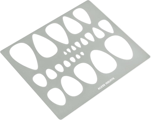 Aleks Melnyk No.151 Metal Stencil for Jewelry, Shape Earring Teardrops Cutouts Stencil, Lapidary Template for Cabochons, Tear Drop, Jewelry Making...