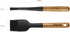 STAUB Pastry Brush, Perfect for Evenly Glazing Pastries and Basting Meats, Durable BPA-Free Matte Black Silicone, Acacia Wood Handles, Safe for No...