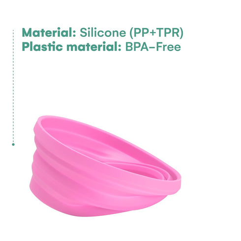 Outlery 5 Inch Silicone Expandable Collapsible Bowl for Travel Camping & Hiking - Foldable Portable for Travel and Sports...