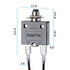 Push Button Circuit Breaker 3 Amp, Briidea Fuse Tester Manual Reset 32V, Low voltage Protection...