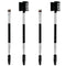 4-Piece Eyebrow Tool Set, 2 pieces Eyelash Separator Brow Comb & Lash Spoolie, 2 pieces angled eye brow brush & spoolie brush, Protectional Eye Ma...