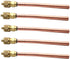 Air Conditioner Filling Access Valve Spare Part Monodirectional 6mm Tube OD - Pack of 5...