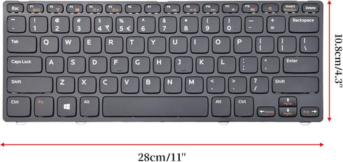 Keyboard Compatible with Dell inspiron 13Z-5323 14Z-5423 14Z-4523 14Z-3528 14Z-3526 14Z-5323,Vostro 3360 v3360 v3560D V3360D V3450D V3460D Series ...