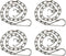 4 Pack Toilet Handle Chain Stainless Steel Toilet Flapper Lift Chain Replacement Kit Adjustable Length Fits Most Toilet Flappers...
