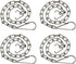4 Pack Toilet Handle Chain Stainless Steel Toilet Flapper Lift Chain Replacement Kit Adjustable Length Fits Most Toilet Flappers...