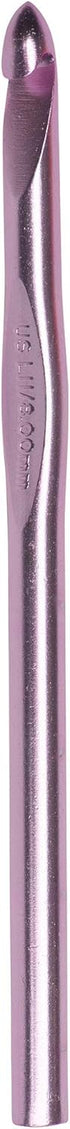 Susan Bates 5-1/2-Inch Silvalume Aluminum Crochet Hook, 8mm, Silver Pink...