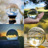 Crystal Ball Photography 80mm K9 Clear Lens Ball Sphere with Mini Tripod Base Stand Decorative Glass Props Ball with Padded Shockproof Sleeve Bag ...