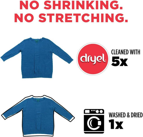 dryel At-Home Dry Cleaner Starter Kit, Gentle Laundry Care for Special Fabrics and Dry-Clean-Only Clothes, 4 Load Capacity...