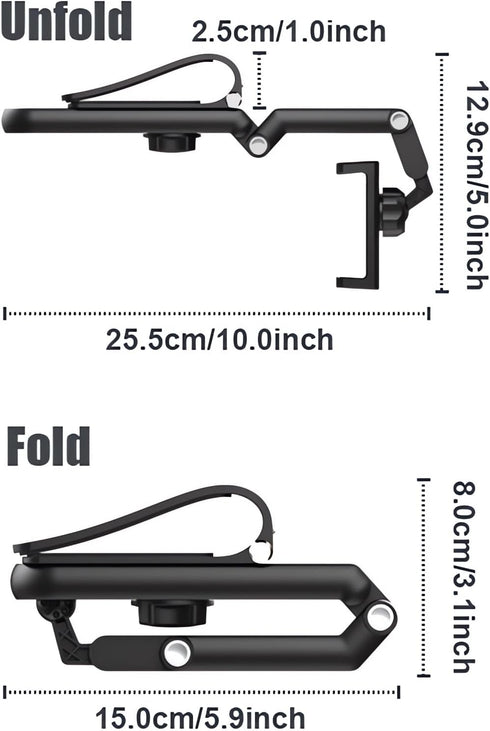 Rotatable and Retractable Car Phone Holder - 2024 New 1080° Multifunction Sun Visor Universal 360 Rotating Cell Phone Holder Mobile Mount for Vehi...