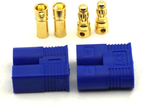 10 Pairs EC3 Battery Connector Plugs,3.5mm Banana Plug Female Male Bullet Connector RC ESC LIPO Battery Electric Motor Airplane Quadcopter Parts D...