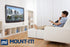 Mount-It! Low Profile Fixed TV Wall Mount for Small Televisions Computer Monitors, Fits 13" to 27", Quick Disconnect, 60 Lbs Capacity, VESA 75x75 ...