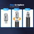 Mesh fiber tips (10 pack) GUUGEI Stylus Pen replacement tips suitable for capacitive touch screen,High sensitivity, soft, no scratch screen Pen ti...