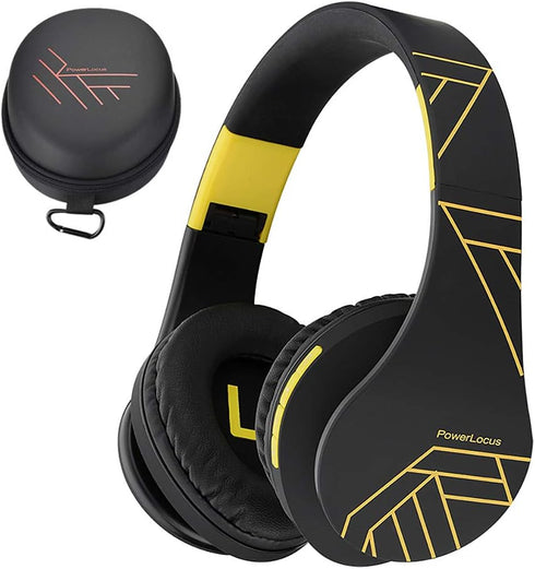 PowerLocus Bluetooth Over-Ear Headphones, Wireless Stereo Foldable Headphones Wireless and Wired Headsets with Built-in Mic, Micro SD/TF, FM for i...