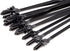Push Mount Wire Ties, Snap in Zip Tie Automotive Clips Nylon Wire Harness Clips 3 Sizes of Cable Ties for Engine Bay Zip Tie Kit 150pcs...
