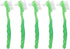 Brushes Double Bristle Head Pr, 5pcs Denture Brush Set BrushesDenture Care 5pcs Denture Brush Set (Green)...